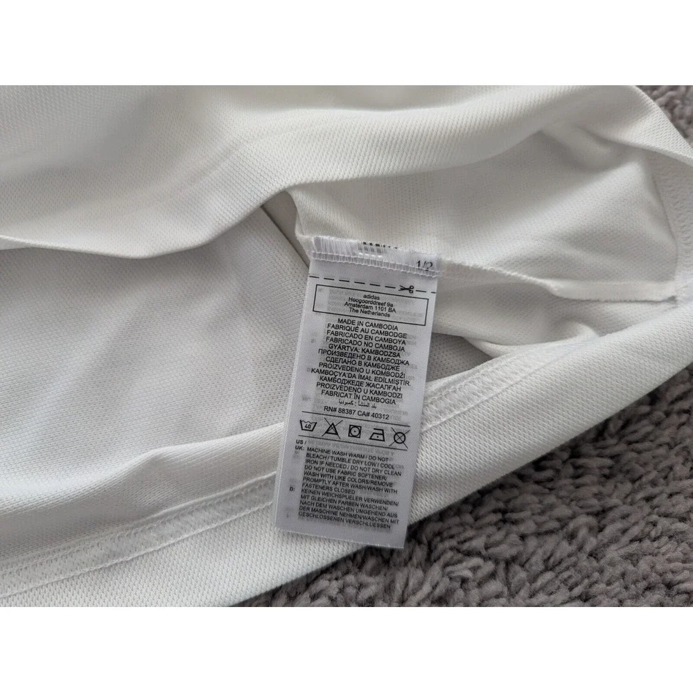 Picadas Polo Shirt Mens‎ Large White adidas Picadas Hard Aguas